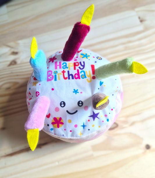 Jouet gâteau d'anniversaire en peluche